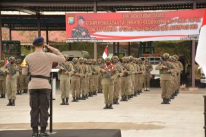 100 Personel Brimob Polda Kepri Pulang dari Papua
