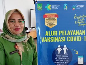 Drg Irma Solvia Kepala Puskesmas Tanjungsengkuang, Wanita Tangguh Pengawal Vaksinasi Covid-19
