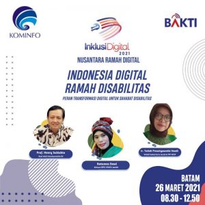 Kominfo Gelar Diskusi Inklusi Digital 2021, Penyandang Disabilitas Memiliki Hak yang Sama