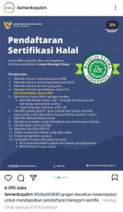 Daftar Sertifikasi Halal Gratis, Begini Caranya