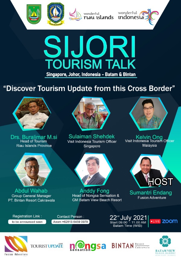 Kadis Pariwisata Kepri Ajak Pelaku Pariwisata Ikuti Webinar Sijori Tourism Talk Kepulauan Riau, Gratis!