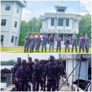 Tinjau Posal Pulau Tolop, Danlanal Batam Pesan Agar Siap dari Segala Ancaman dan Tindakan Ilegal