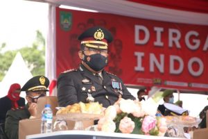 Hadiri Upacara HUT RI ke-76, Kapolresta Barelang: Kobarkan Semangat dan Jaga Kesehatan