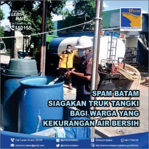 Alami Gangguan Air Bersih, Begini Cara Order Mobil Tanki di Call Center SPAM Batam