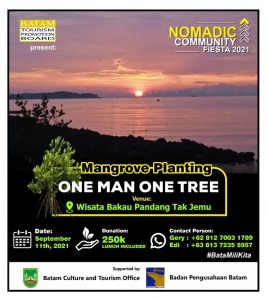 Wisata Batam Bergeliat, Nomadic Community Fiesta Tanam Bakau Bersama Komunitas Ekspatriat