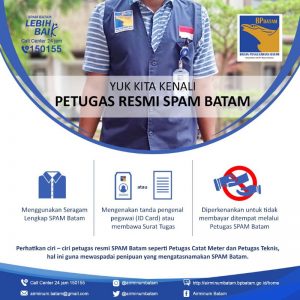Jangan Sampai Jadi Korban Kejahatan, Kenali Ciri-Ciri Petugas Resmi SPAM Batam