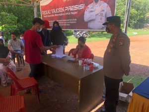 Polsek Bulang dan Polsek Galang Gelar Gerai Vaksin Merdeka Lancang Kuning