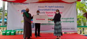 PT Tenaris Batam Salurkan 500 Lebih Paket Sembako Pada Warga Batubesar