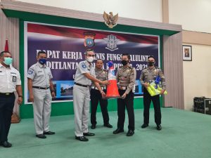 PT Jasa Raharja Cabang Kepri Ikuti Rapat Kerja Teknis Fungsi Lalu Lintas 2021