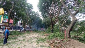 Jalan Raya Depan Perumahan Cikitsu Batam Kota Ditutup