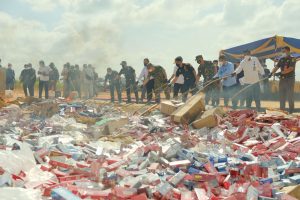 Bea Cukai Batam Musnahkan Rokok Ilegal Senilai Rp 67 Miliar