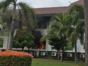 Gedung DPRD Kota Batam Kebakaran