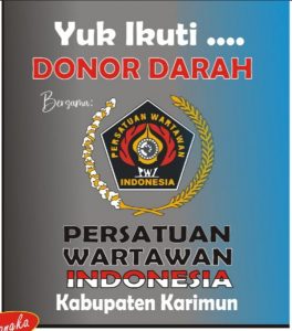 Sampena HPN 2022, PWI Karimun Gelar Kegiatan Donor Darah