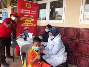 Binda Kepri Percepat Vaksinasi Booster Bagi Pelaku Pariwisata dan Vaksinasi Murid SD