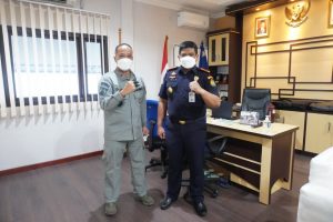 Sukseskan Program Ekonomi Biru, Bakamla RI Zona Tengah Terima Kunjungan PSDKP Bitung