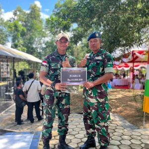 Lomba Menembak Korem 033/WP, Letda Abiyosa Pambudi Wakil Lanud Hang Nadim Sabet Juara 2