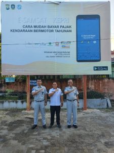 Tingkatkan Kemitraan, Kacab Jasa Raharja Kepri Kunjungi Samsat Lingga