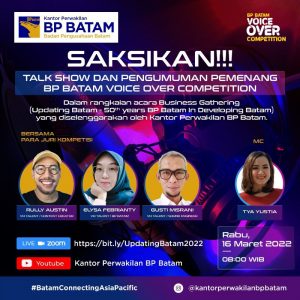 Promosikan Batam, Kantor Perwakilan BP Batam di Jakarta Gelar Voice Over Competition Dua Bahasa