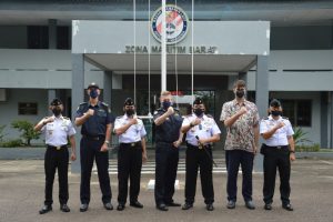 Bakamla RI Zona Maritim Barat Terima Kunjungan Atase ABF Kedubes Australia