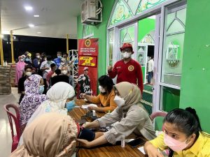 Vaksinasi Booster Usai Salat Tarawih di Masjid An-Nahdlah NU Center Diikuti Ratusan Peserta