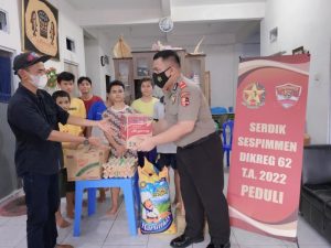 Serdik Sespimmen Polri ke-62 Kompol Juleigtin Siahaan Lakukan Donor Darah
