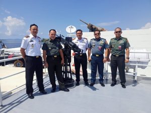 Tinjau Persenjataan Kapal, Bakamla RI Zona Tengah Terima Kunjungan Kemenhan