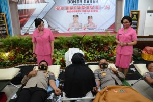 HUT Bhayangkara ke-76, Polda Kepri Gelar Donor Darah