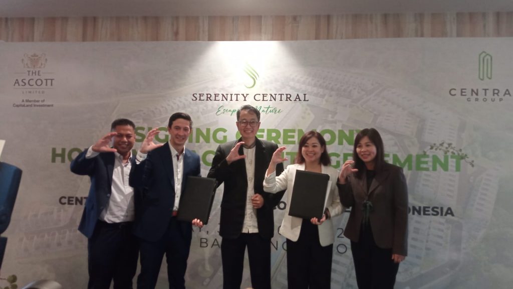 Central Group Tandatangani Kerja Sama dengan Ascott Limited, Kelola Hotel dan Villa Serenity Central