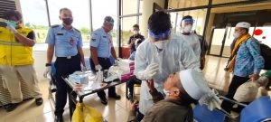 Lanud Hang Nadim Sambut Kedatangan Kloter Pertama Embarkasi Batam