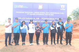 Hari Bhayangkara, Polda Kepri bersama Asabri Tanam 365 Bibit Pohon