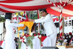 Upacara Ulang Tahun ke-77 Republik Indonesia Tingkat Kota Batam Berlangsung Khidmat dan Meriah