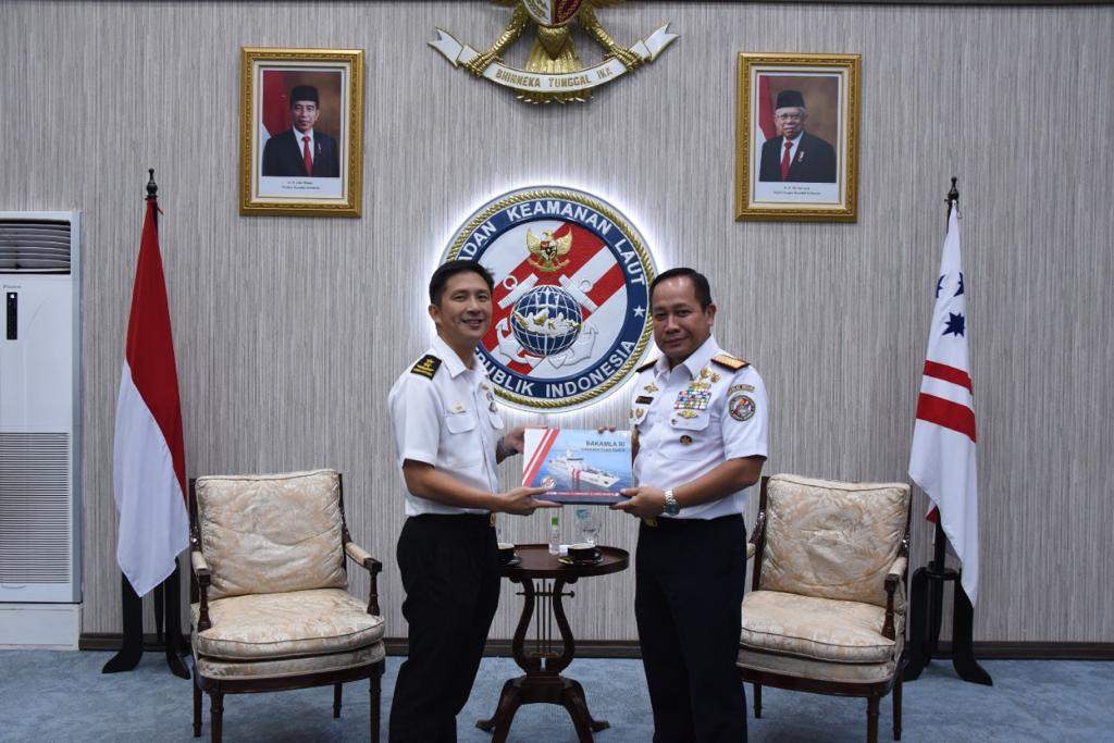 Kepala Bakamla RI Bertemu Kasal Singapura