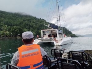 Bakamla RI Zona Timur Gelar Patroli Pengamanan Sail to Indonesia Yacht Rally 2022