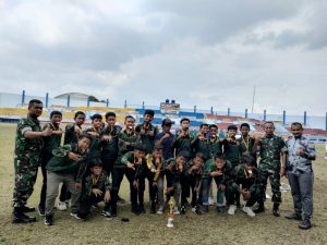 Klub Bola Binaan Korem 033/WP Tanjungpinang Raih Juara Tiga di Bandung