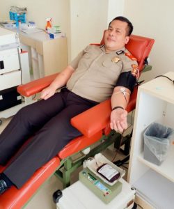 Serdik Sespimmen Polri ke-62 Juleigtin Siahaan Kembali Donorkan Darah