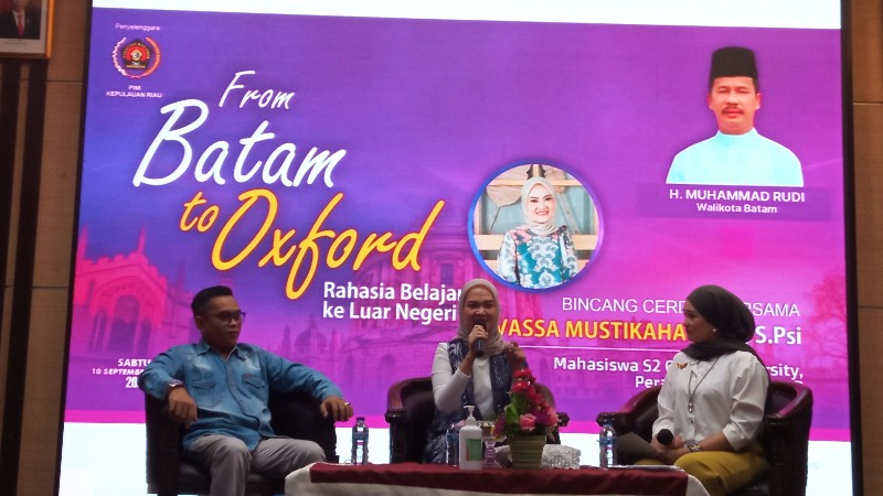 Diterima di Oxford University Inggris, Vassa Mustikahati Ingin Membuka Jalan Untuk Anak-anak Batam