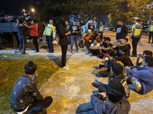Aksi Balap Liar, Belasan Pelajar Diamankan Satlantas Polresta Barelang