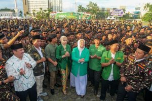 Ribuan Banser Kota Batam “Kepung” Wagub Marlin dan HMR