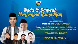 Sambut Ramadan 1444 H, KNPI Batam Datangkan Ustad Abdul Somad
