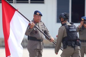 Pulang dari Papua, Kapolda Sambut Kedatangan Personel Satbrimob Polda Kepri