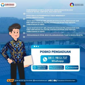 Awasi PPDB 2023, Ombudsman Kepri Buka Posko Pengaduan