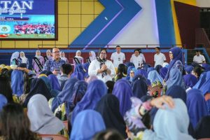 Semangat Para Guru PAUD Kecamatan Batamkota Sambut Bunda Marlin
