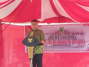 Resmikan Pasar Rakyat Ranai, Bupati Natuna Gratiskan Uang Sewa Tiga Bulan