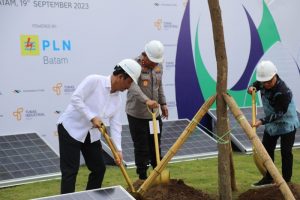 Kepala BP Batam, Muhammad Rudi Ground Breaking Kawasan Industri Hijau di Kabil