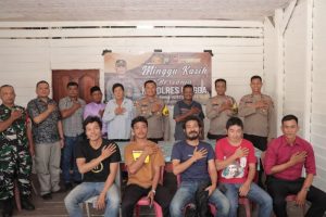 Polres Lingga Menggelar Minggu Kasih di Desa Sungai Buluh, Disambut Hangat Masyarakat