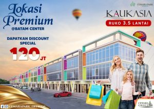 Dilaunching! Siapa Cepat Dia Dapat, Ruko Kaukasia Batamcenter Diskon Rp 120 Juta dan Gratis Perpanjangan UWTO