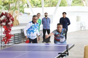 Tim Tenis Meja Disbudpar Batam Bersaing di Tournament HUT Korpri Kota Batam ke 52