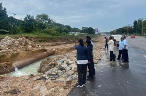 Penyambungan Pipa Depan Kongkow Telah Selesai, Air Kembali Normal Secara Bertahap