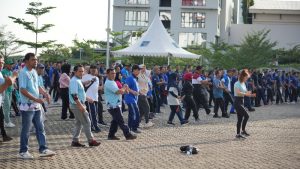 Senam Bersama Karyawan BP Batam, Tingkatkan Kebugaran Demi Kontribusi Terbaik Bagi Kota Batam