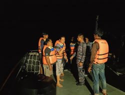 Kapal Tenggelam di Tanjung Datu, Enam ABK Berhasil Diselamatkan KRI Lepu-861